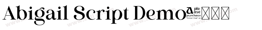 Abigail Script Demo字体转换